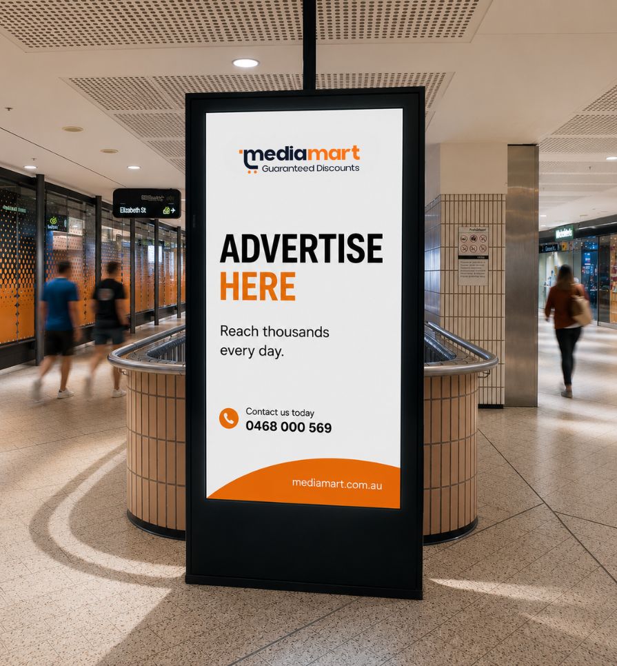 Metro and bus station brand display